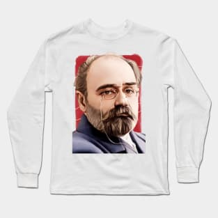 French Novelist Émile Zola illustration Long Sleeve T-Shirt